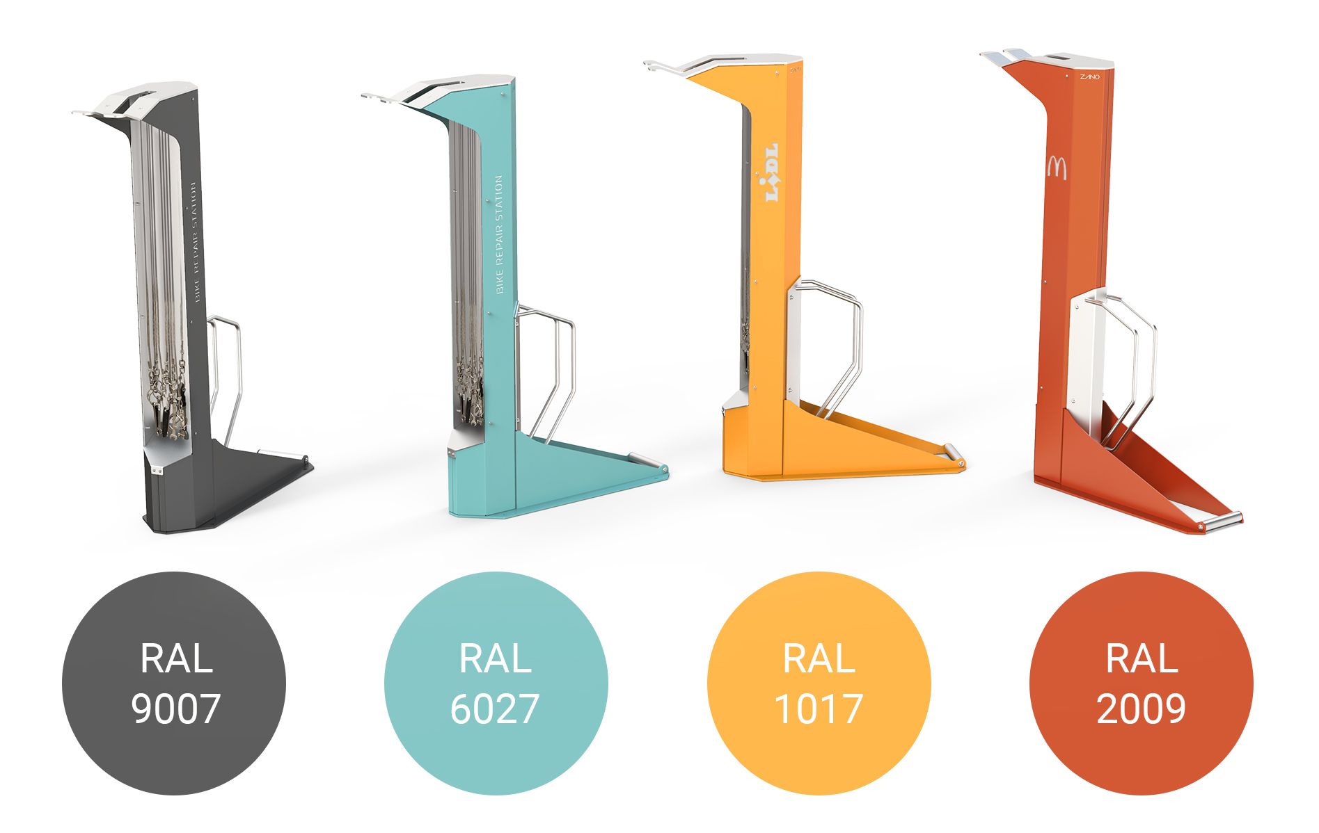 STILO repair station RAL colours