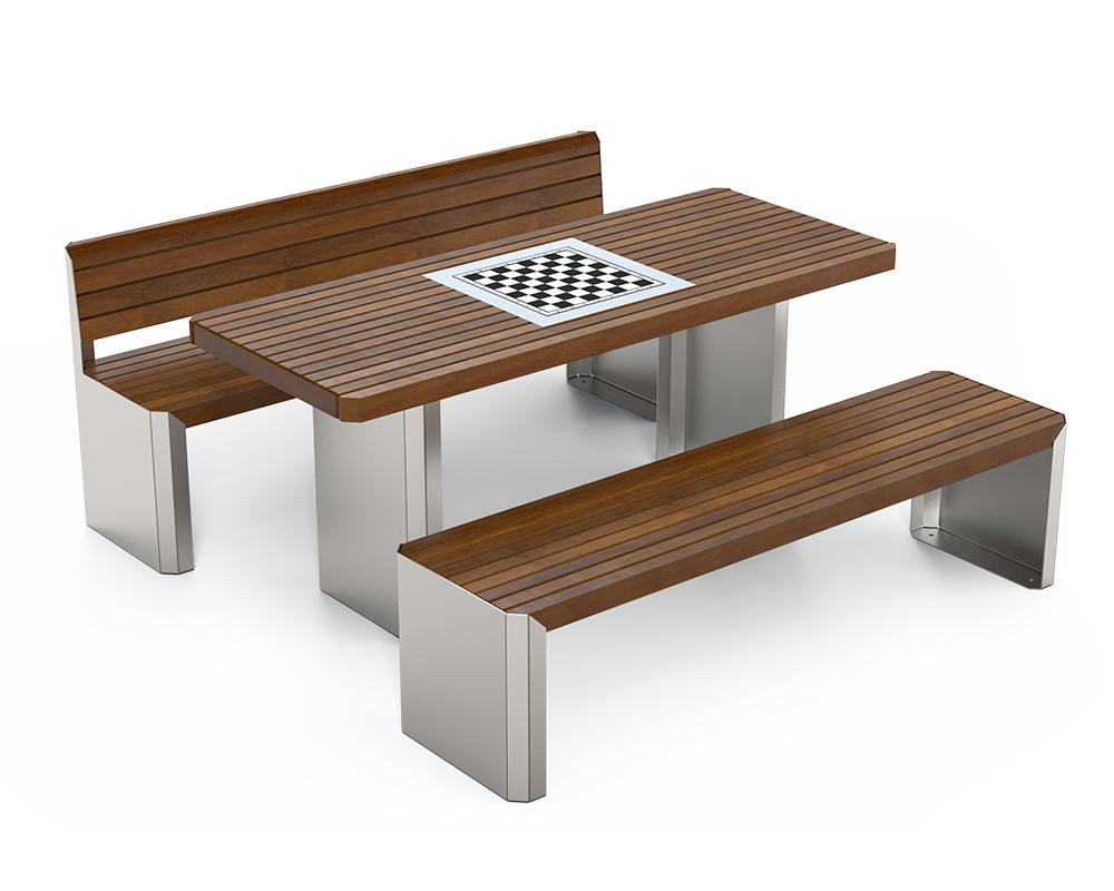 Stilo picnic set - table with chess board