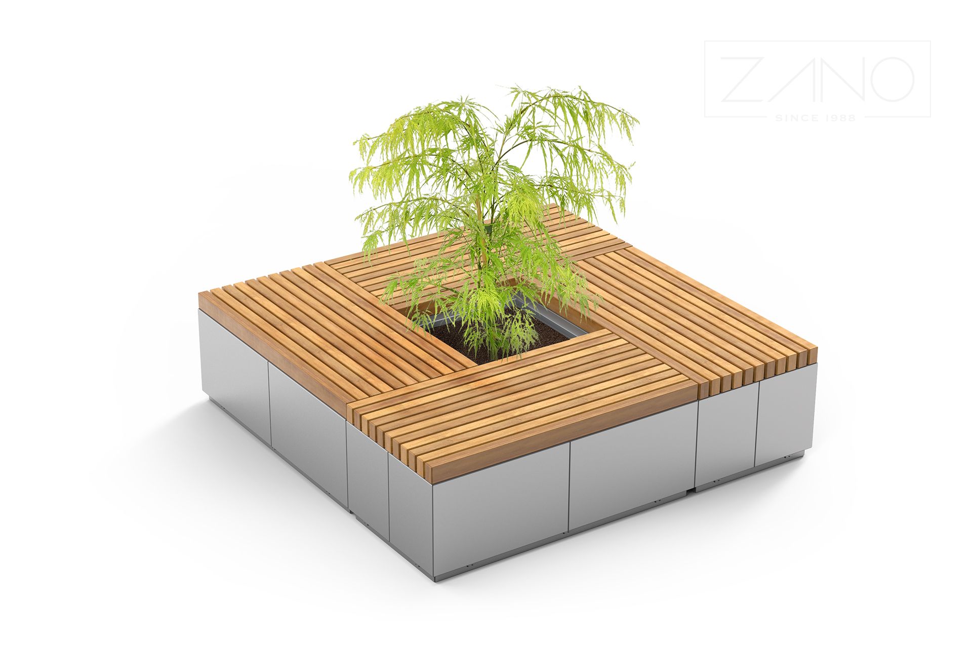 Quadro benches 02.476.1 with pot