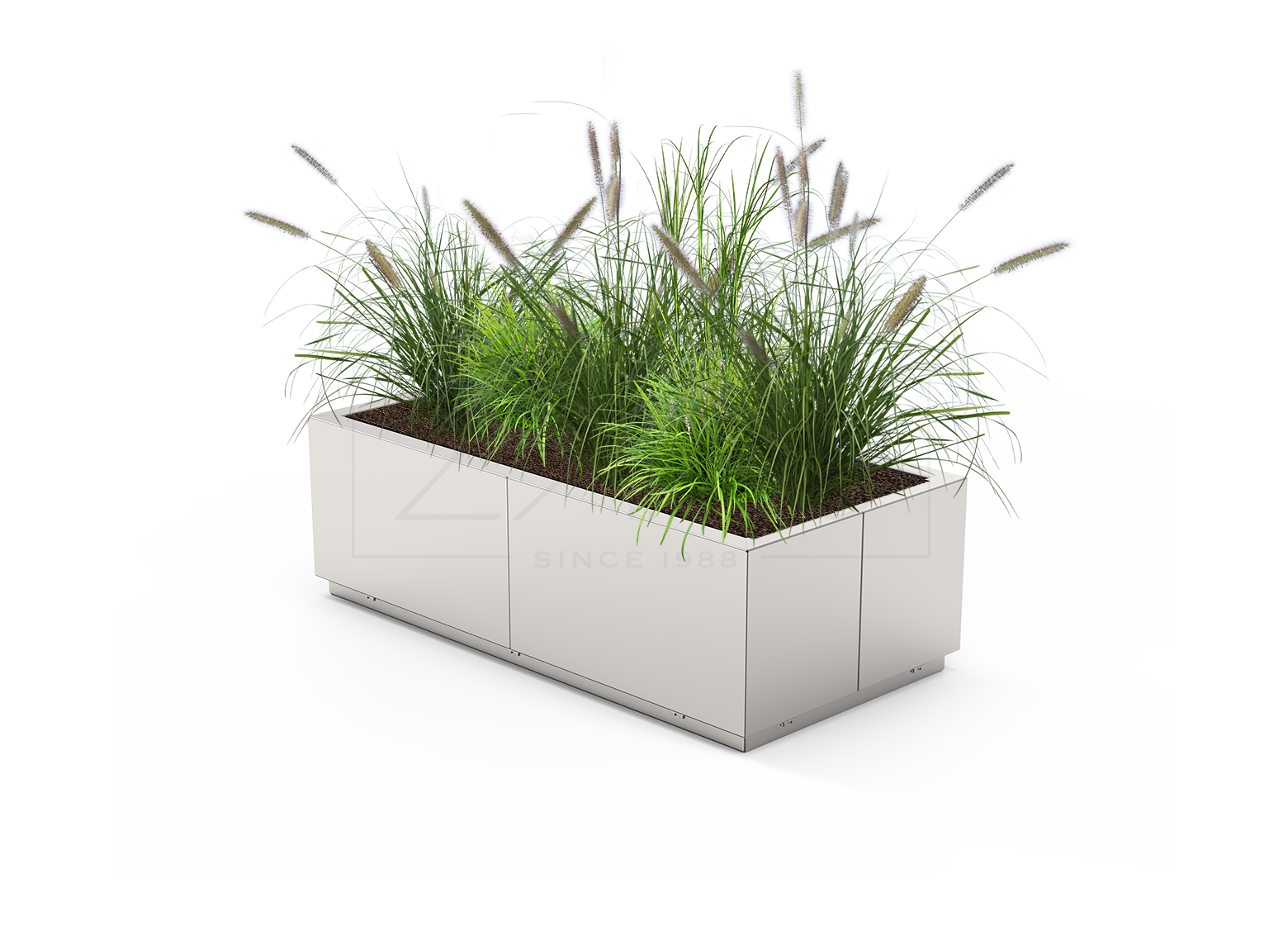 Quadro flower pot 06.076.M stainless steel