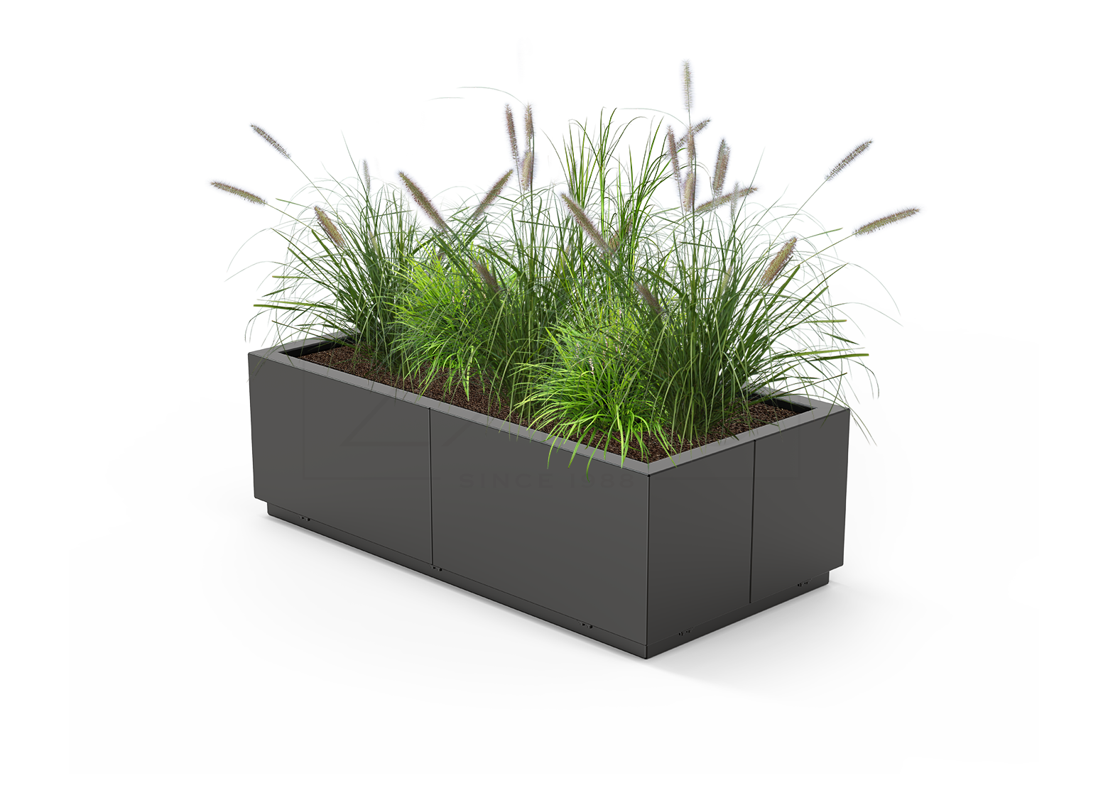 Quadro flower pot 06.076.M carbon steel