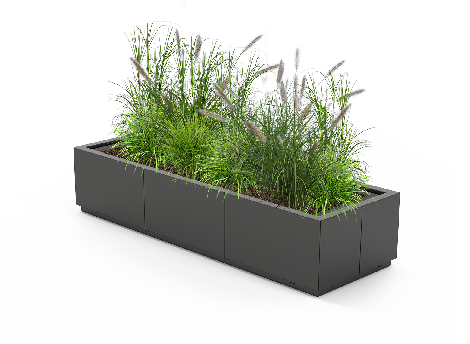 Quadro flower pot 06.076.L carbon steel